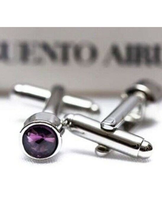 Other - Classic Men's Lavender Dot Cufflinks